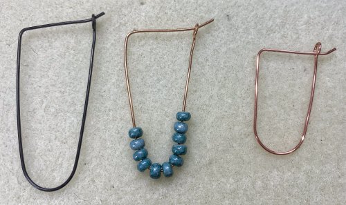 Susan LeGuyader's Not Just a Concept - , Wire Jewelry Design, Design, simply added to a hoop earrings